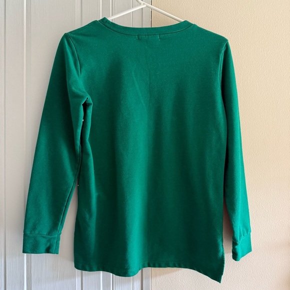 Francesca's Collections Holiday Christmas Lights Green Long Sleeve XS Sweater - Picture 2 of 6